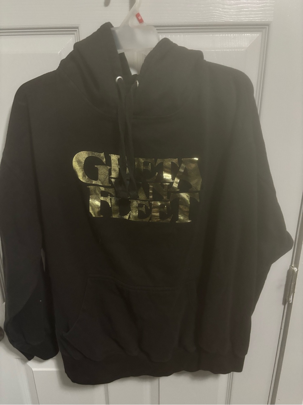 Greta Van Fleet Adult Large Black Hoodie Rock Band Music Merch Sweatshirt